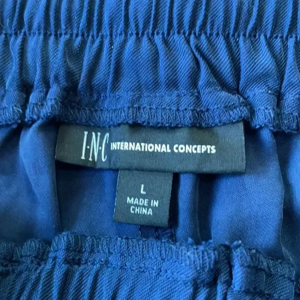 INC International Concepts navy utility jogger pants, cargo pockets. Women’s L
